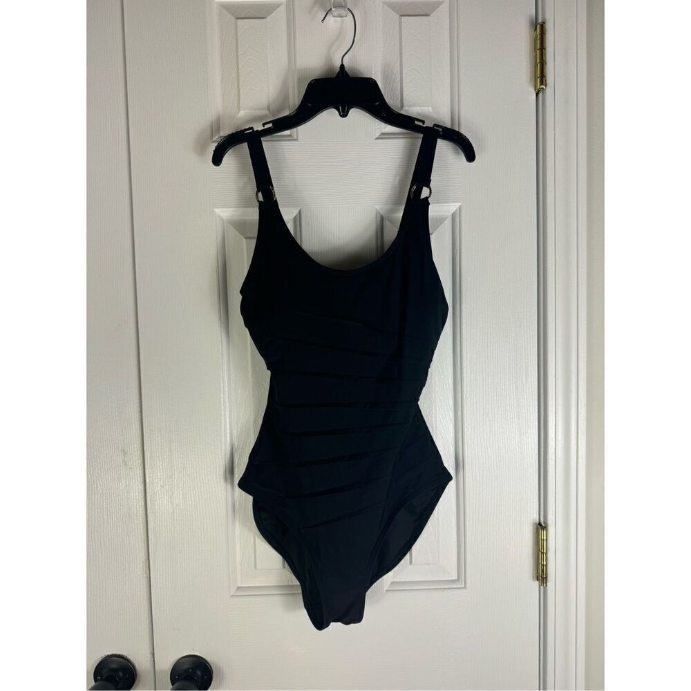 Calvin Klein Womens Black Swim Suit Size 6